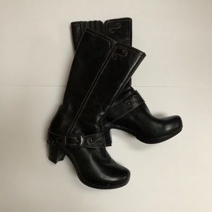 Dansko Rylan Crazy Horse Buckle Accent Heel Boots